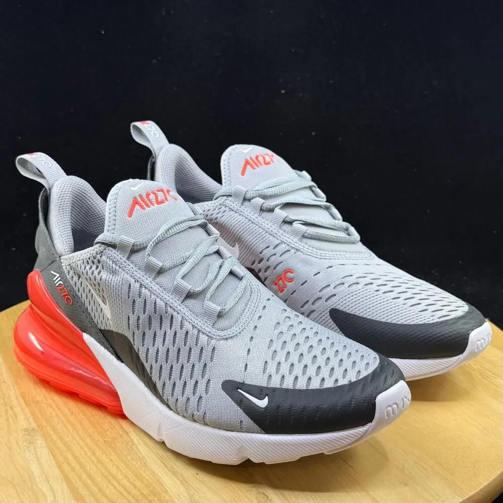 Nike Air Max 270 (Gs) Wolf Grey-White-Anth Sz 7Y-Womens Sz 8.5 [943345-039]